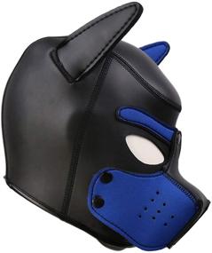 img 1 attached to Unleash Your Inner Pup with the Removable Neoprene Full Face Dog Head Mask for Adults