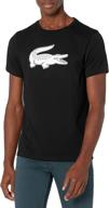 👕 lacoste sport sleeve graphic t shirt: ultimate athletic style and comfort logo