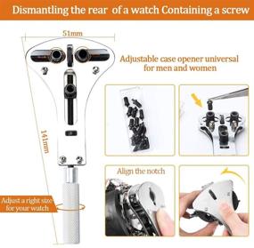 img 3 attached to 🔧 Professional Watch Repair Tool Kit - SOONAN DIY 168 in 1 Watches Band Strap Link Pins Battery Remover Replacement Adjustment Tools with Carrying Case & Manual