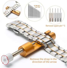 img 2 attached to 🔧 Professional Watch Repair Tool Kit - SOONAN DIY 168 in 1 Watches Band Strap Link Pins Battery Remover Replacement Adjustment Tools with Carrying Case & Manual