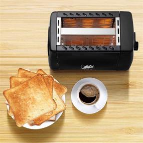 img 3 attached to 🍞 J-Jati TS007 Pop Up Bread Toaster - 2 Slice Wide Slot Toaster with 7 Browning Levels, Crumb Tray, 700W, Auto Pop Up, Auto Shut Off - Black