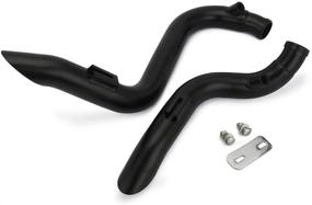 img 2 attached to 🔥 JFG RACING Sportster Exhaust 2.0" Slip-On Pipe, Black - Fits Iron 883, Sportster 1200, Dyna FXD & FXDWG Models with FORWARD CONTROLS ONLY - Ideal for Touring