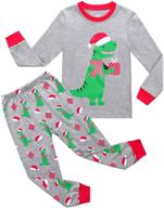 rkoian boys' long sleeve pajama sets - 100% cotton toddler sleepwear logo