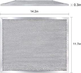 img 2 attached to 🔍 AMI PARTS BPS1FA30 Aluminum Filter (2pcs) - Compatible with Broan Range Hood (+ Dimensions)