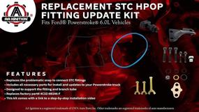 img 3 attached to 🔧 6.0L Powerstroke STC HPOP Fitting Update Kit - Ford F250, F350, F450, F550 Vehicles - 6.0 Powerstroke Diesel - 4C3Z-9B246-F Replacement - High Pressure Oil Pump - 2004.5-2007 Models