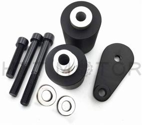 img 4 attached to 🏍️ HTTMT MT219-023-BK Защита рамы Frame Slider для YZF R6 2003-2005 и R6S 2006-2009 BLK - Необрезное, Совместимое.