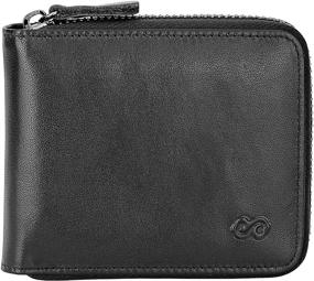 img 4 attached to 👔 Men's Accessories: Leather Zipper Wallet with Advanced Blocking Technology