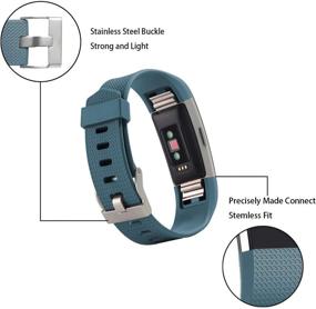 img 1 attached to 🏊 Непромокаемые браслеты Fitbit Charge 2 в упаковке по 2 штуки - классические и специальные заменяемые ремешки | Регулируемые спортивные браслеты для женщин и мужчин (размеры Small и Large)