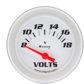 img 1 attached to 🔋 Equus 8268 2-Inch Voltmeter: Stylish White Design with Aluminum Bezel