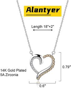 img 2 attached to Alantyer Zirconia Necklace Inspired Popular
