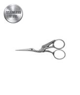 🧵 stork yarn scissors: ideal for embroidery, sewing crafts, home and travel; polished decorative desk shears with style logo