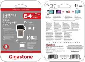 img 1 attached to 💾 Гигастоне 64 ГБ USB флешка - USB 3.0 Type C OTG двухпортовая флешка для смартфона, Apple MacBook, планшета, ультрабука, ноутбука, ПК - Dell, HP, Lenovo, Asus, Acer, Samsung, Google, LG