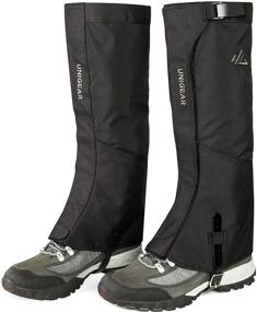 img 4 attached to 🏔️ Waterproof Snow Leg Gaiters by Unigear - 1000D Fabric for Hiking, Walking, Climbing, Hunting, Skiing