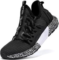 jmfchi fashion boys running shoes kids sneakers: lightweight slip-on athletic tennis shoe logo