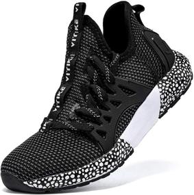 img 1 attached to JMFCHI FASHION Boys Running Shoes Kids Sneakers: Lightweight Slip-On Athletic Tennis Shoe
