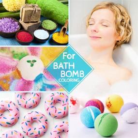 img 2 attached to 🛁 Vibrant 12 Color Bath Bomb Soap Dye - Skin Safe Bath Bomb Colorants for Soap Making Supplies - 0.35 oz Natural Liquid Food Grade Coloring - DIY Bath Bomb Supplies Kit, Handmade Soaps, Slime - with Instructions