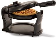 🧇 efficient bella classic rotating non-stick belgian waffle maker for perfect 1" thick waffles – pfoa free coating, easy clean up, browning control | black логотип