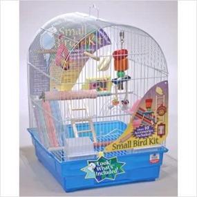 img 1 attached to 🐦 Small Bird Blue Ribbon Complete Cage Kit