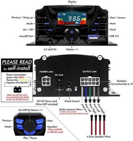 img 2 attached to Мотоцикл GoHawk с водонепроницаемым Bluetooth рулевым рулем автомобильной и автотранспортной электроникой.