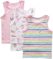 👧 comfortable benetia toddler summer cotton pack for girls: stylish and cool clothing collection logo