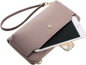 img 3 attached to 👛 Womens Wristlet Crossbody Cellphone Handbag 8.34 x 3.14 - Handbags & Wallets for Wristlets
