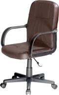 🪑 brown leather mid-back office chair by comfort products: enhancing workplace comfort and style логотип