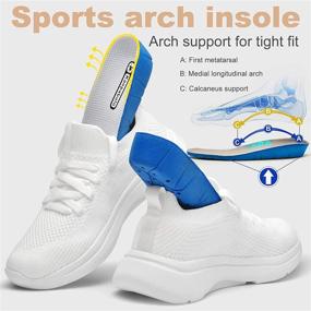 img 3 attached to 👟 Unisex Kaopabolo Slip On Sneakers with Arch Support Insole: Ultimate Comfort for Men and Women