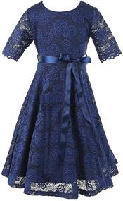 img 4 attached to 👗 Exquisite Bow Dream Flower Vintage Princess Girls' Clothing: Timeless Elegance for Little Royalty