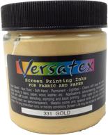 🖌️ jacquard versatex print ink: semi-transparent, water-based gold color (4oz jar) - enhanced for seo! logo