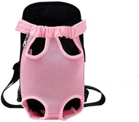 img 4 attached to 🐾 Adjustable Puppy Cat Small Bag – YINGJEE Dog Carrier for Traveling, Hiking, Camping – Legs Out Front Pet Carrier Backpack with Shoulder Strap and Sling – Ideal for Outdoor Activities