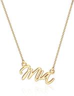 👸 personalized 14k gold filled name necklace: monozo dainty nameplate jewelry for women logo