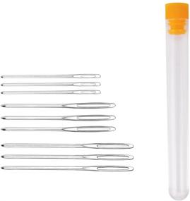 img 3 attached to 🧵 9 PCS Large-Eye Blunt Needles: Perfect for Finishing Crochet Projects!
