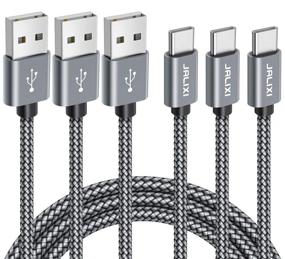 img 4 attached to 💡 JALIXI 3-Pack 3ft USB C Cable: Fast Charging Cord for Galaxy Note 20/S20/LG V60 and More