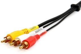 img 2 attached to 📺 Premium 3 RCA Composite Video Audio Cable