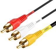 📺 premium 3 rca composite video audio cable logo