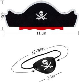 img 3 attached to Alphatool Patches Caribbean Captain Halloween Event & Party Supplies