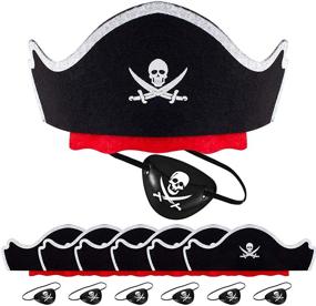 img 4 attached to Alphatool Patches Caribbean Captain Halloween Event & Party Supplies