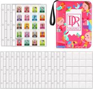 📚 drzerui 300-pocket binder for animal crossing mini amiibo cards – holds 300 acnh nfc tag game mini cards (pink) logo