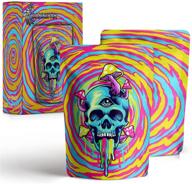 🎒 cannipak smell proof mylar bags 3.5 - printed design stand up pouch, resealable zip lock baggies for food storage and cookies, 50 pack (skull), size 3.82 x 5 inches logo