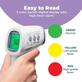 img 2 attached to HoMedics Non-Contact Infrared Forehead Thermometer: Fast, Accurate Results with High-Fever Alert!