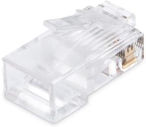 img 1 attached to 🔌 Cable Matters 100 Pack RJ45 Modular Plugs: High-Quality Connectors for Solid or Stranded UTP Cable