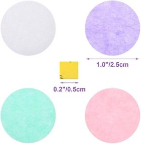 img 3 attached to 🦄 Colorful Unicorn Confetti: 1 Inch Round Tissue Paper Table Decoration for Magical Unicorn Parties - 1.76 oz (Mint Green, Purple, Pink, Cream)