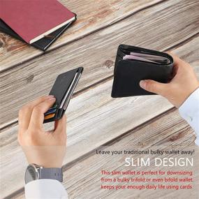 img 1 attached to 🧳 GH Minimalist Leather Wallet: Stylish Blocking Men's Accessory in Wallets, Card Cases & Money Organizers