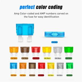 img 2 attached to 🚗 Nilight - 50018R 240pcs Automotive Blade Fuse Set, 2 Year Warranty - Standard and Mini Fuse Assortment Kit, 5A 7.5A 10A 15A 20A 25A 30A ATC APR ATO ATS Standard and ATM APM Mini Blade Fuses