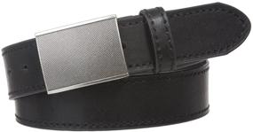 img 3 attached to 👔 Genuine Leather Textured Buckle Men's Accessories with a Gritty Appearance