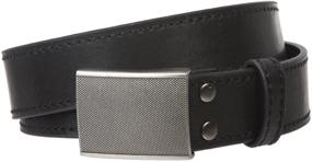 img 2 attached to 👔 Genuine Leather Textured Buckle Men's Accessories with a Gritty Appearance