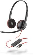 plantronics blackwire 3220 headset black logo