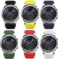 📲 6pack группа 1 силиконовый ремешок для samsung gear s3 frontier/classic часы - запасная ремешок для улучшенной спортивной производительности логотип