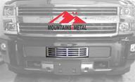 upgrade your chevy silverado 2500/3500 hd with mountains2metal brushed stainless steel grille insert m2m #400-10-3 - compatible with 2015-2019 models logo