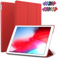 📱 roartz red slim smart rubber coated folio case for ipad mini 5 - lightweight wake/sleep - 7.9-inch display - 2019 model a2133 a2124 a2126 logo